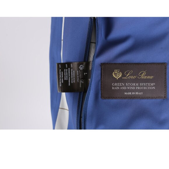 $1,950 Loro Piana Waterproof Green Storm System Vest SZ L Blue NWT - Picture 9 of 10